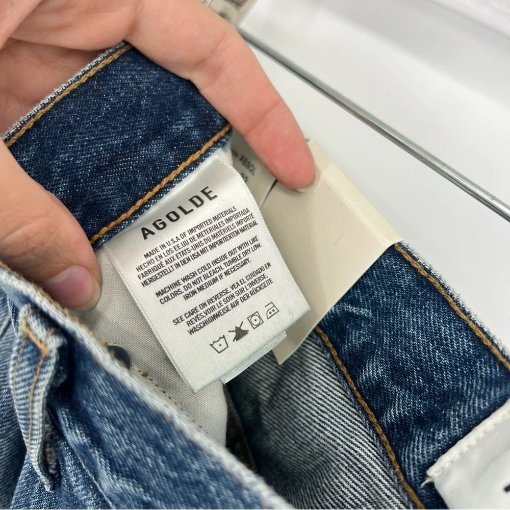 AGOLDE Vintage Flare Dark Wash High Rise Classic Denim Jeans in Absolute 32 NWT